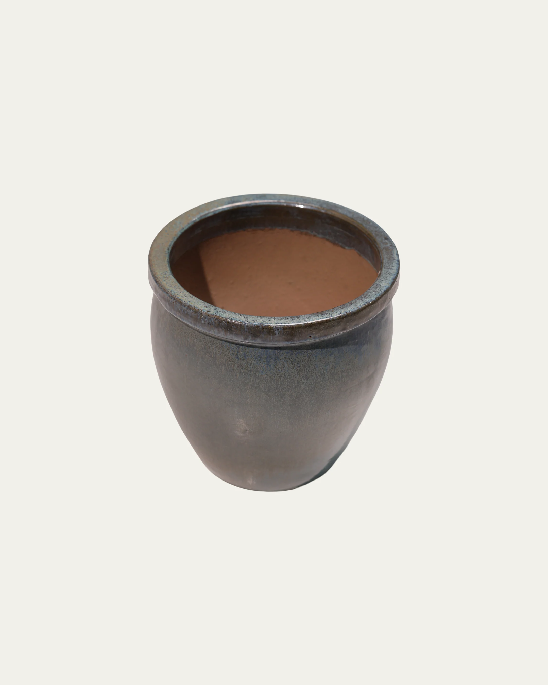 Grey Blue Gradient Glaze Vase - Image 3